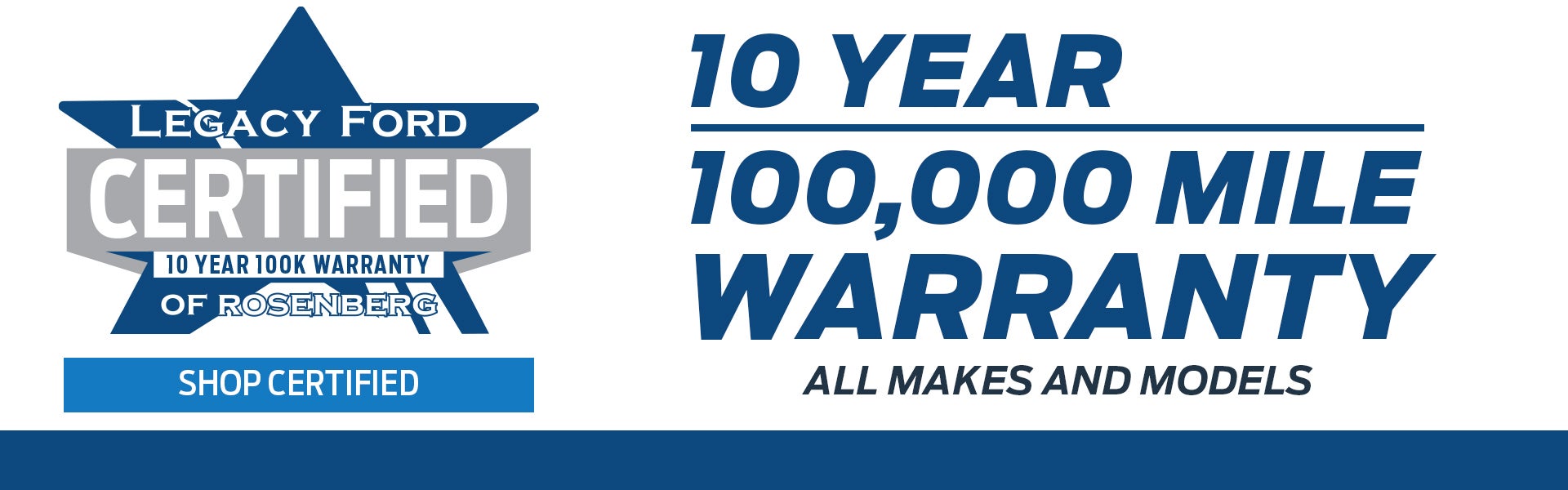 10 Year 100,000 Warranty